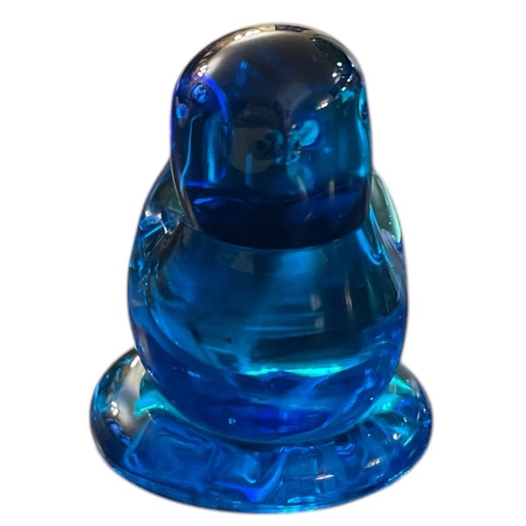 Signed 2001 Vintage Cobalt Glass Blue Bird of Happiness Baby Sparrow Song
Bird - Picture 2 of 9